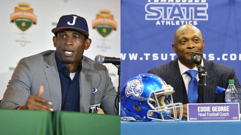 Deion Sanders, Jackson State and Eddie George, Tennessee State