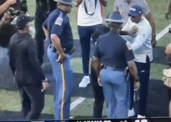 Watch: Eddie Robinson Jr. gives Deion Sanders cold shoulder after homecoming loss to Jackson State
