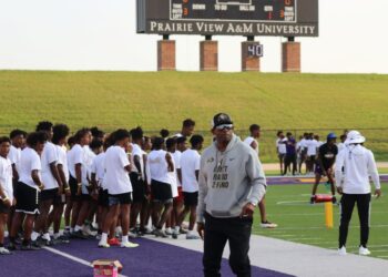 HBCU mega camp at Prairie View brings out high school football talent, Deion Sanders