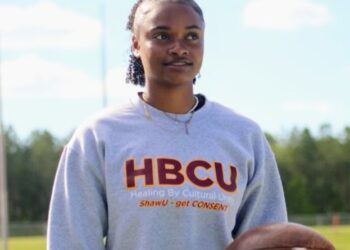 This Shaw women’s track athlete set to make HBCU football history