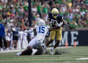 Tennessee State spirit no match for Notre Dame power in historic meeting