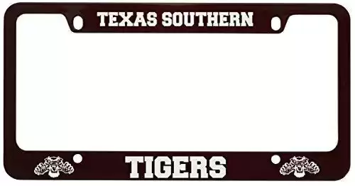 LXG, Inc. Texas Southern University -Metal License Plate Frame-Burgundy
