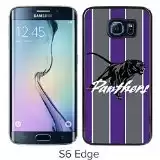 Southwestern Athletic Conference SWAC Football Prairie View AM PVAMU Panthers(1) Black Samsung Galaxy S6 Edge Screen Cover Case Luxurious and Fashion Design
