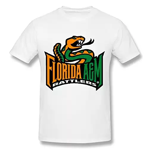 Men's FAMU Florida A&M Rattlers College Logo T-shirt [Apparel]