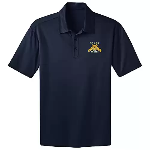 NCAA North Carolina A&T Aggies Men's Performance Polo Shirt (Navy, X-Large )