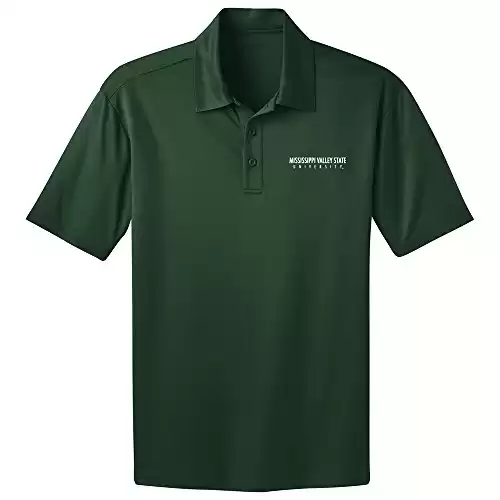 NCAA Mississippi Valley State Delta Devils Men's Performance Polo Shirt (Dark Green, X-Large )