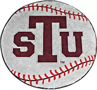 Texas Southern Tigers NCAA Baseball Round Floor Mat (29)
