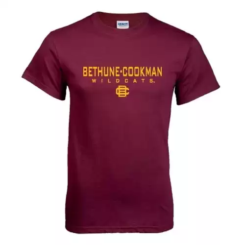 Bethune Cookman Maroon T Shirt 'Bethune-Cookman Wildcats' - Medium
