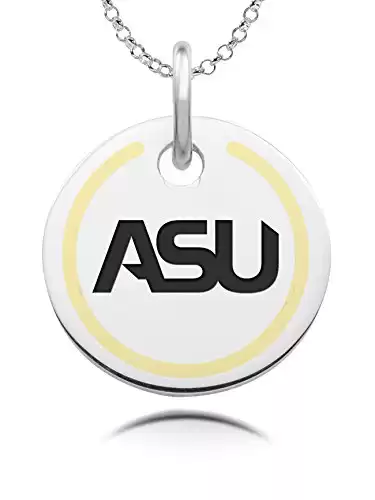 Alabama State Hornets Round Charm with Color Enamel Border