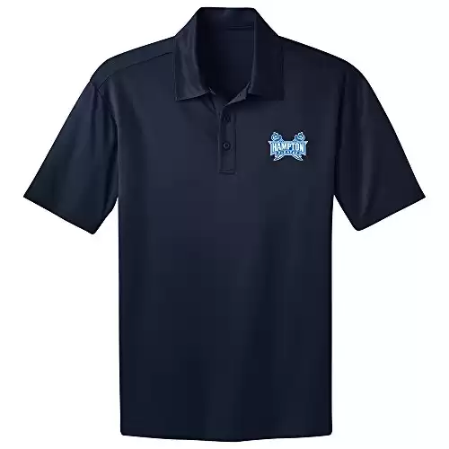 NCAA Hampton Pirates Men's Performance Polo Shirt (Navy, X-Large )
