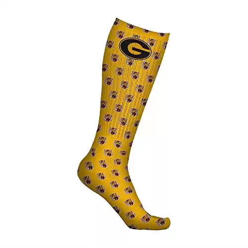 Grambling State University Tigers Socks Wallpaper Yellow Design (pair)