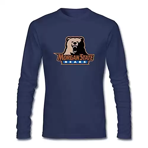 Men's College Football Team Meac Morgan State Bears Logo Long Sleeves T-Shirts