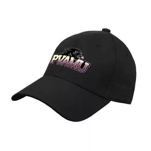 CollegeFanGear Prairie View A&M Black Heavyweight Twill Pro Style Hat 'Official Logo'