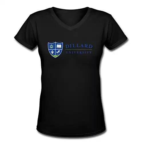Black VAVD Lady's Dillard University 100% Cotton T-Shirt Size XXL