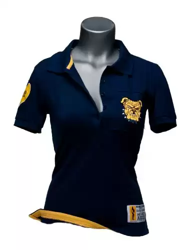 NCAA North Carolina A&T Aggies Women's Collar Scholar Polo Shirt, Navy, Small
