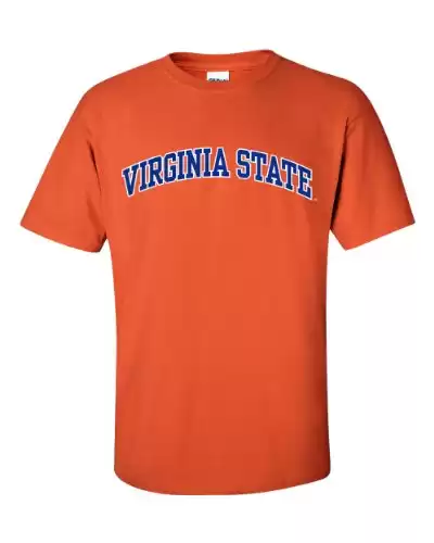 NCAA Virginia State University Trojans T-Shirt, Large, Orange