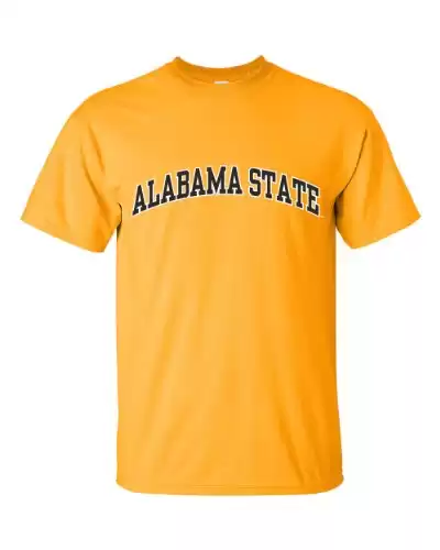 NCAA Alabama State University Hornets T-Shirt, XX-Large, Gold