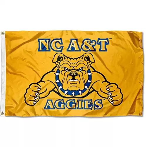 North Carolina A&T Aggies Large Gold 3x5 College Flag