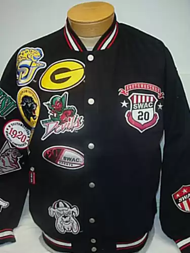Size Extra Large - HBCU Southwestern Athletic Conference SWAC Embroidered Heavyweight Snap up Jacket!
