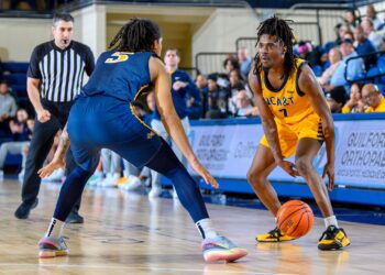 Hot scoring surge nets NC A&T guard Landon Glasper national award 8 Memorable night for North Carolina A&T sharpshooter leads Aggies to CAA win