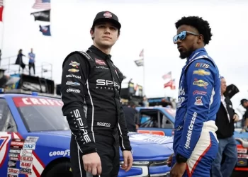 Rajah Caruth survives wrecks to post personal-best finish at NASCAR Truck Series race
