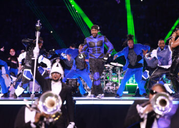Jackson State “Sonic Boom of the South” jams with Usher in Super Bowl halftime show