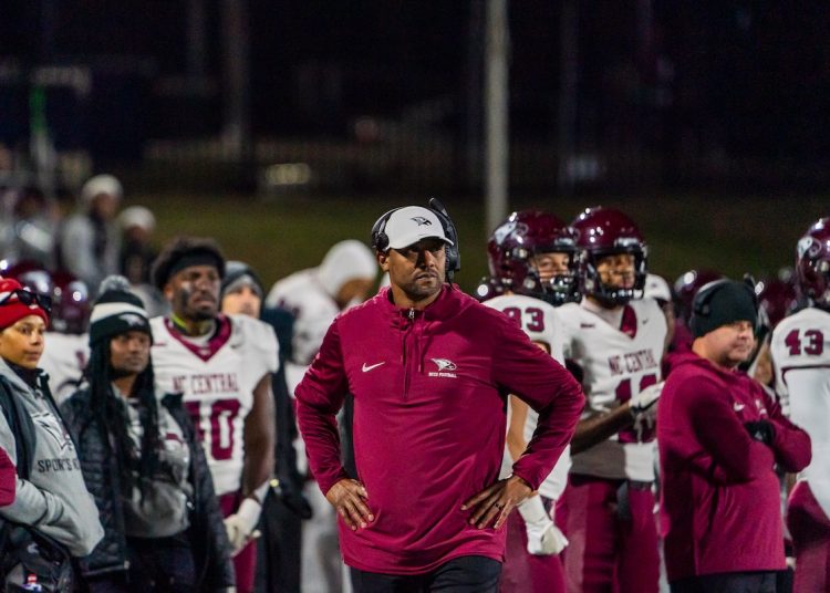 NCCU coach Tre Oliver