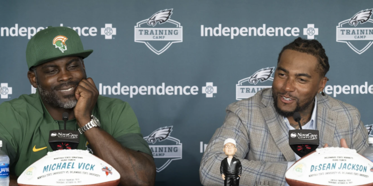 Michael Vick and DeSean Jackson