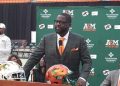 Florida A&M head coach Quinn Gray