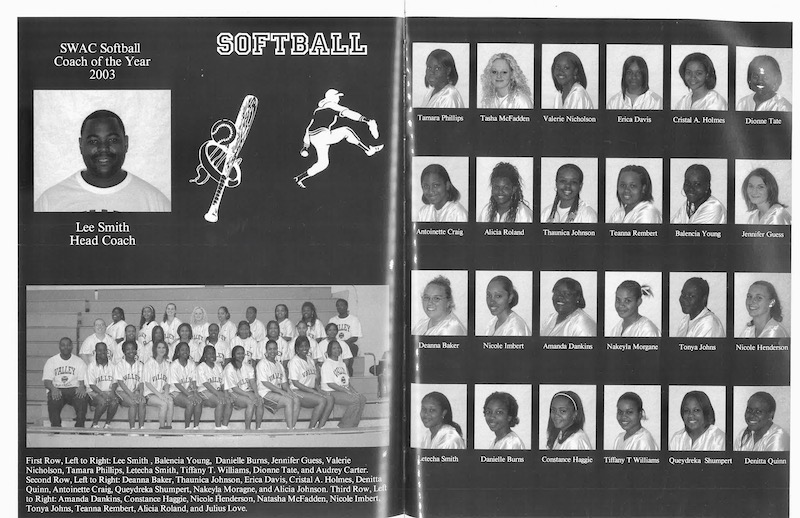 SWAC History: Mississippi Valley State softball's unlikely dynasty made conference history 1 Mississippi Valley State softball SWAC