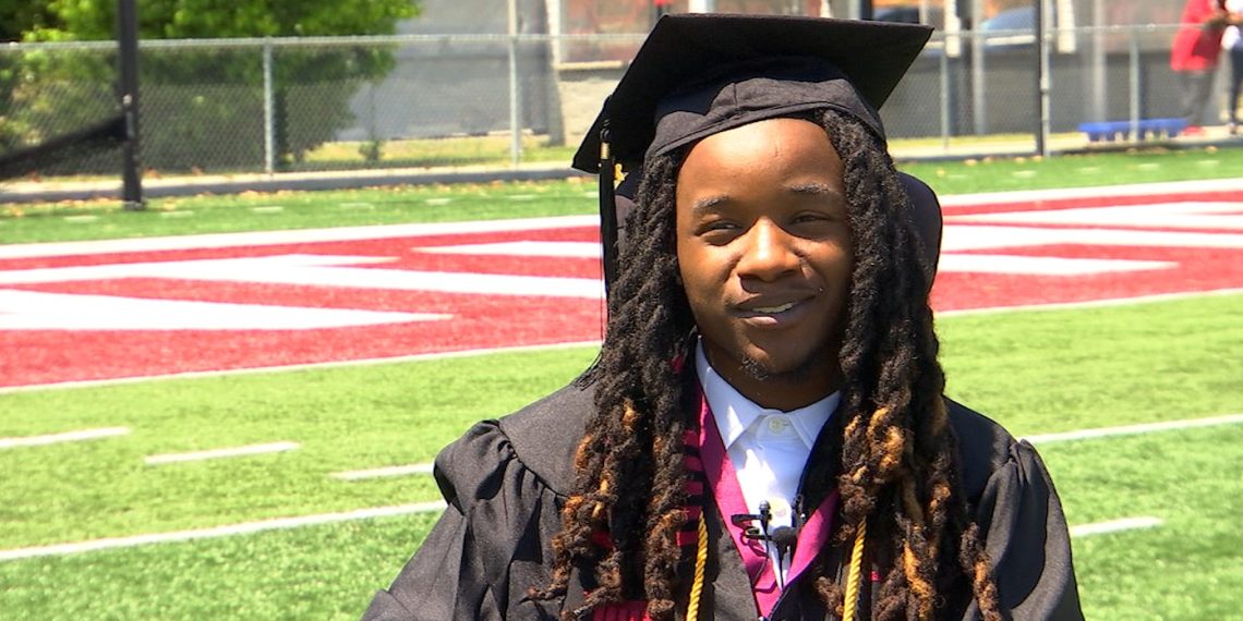 Virginia Union graduate inspires with walk across the stage 1 Jaiden Picot Virginia Union