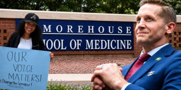 Morehouse medical students protest Donald Trump-supporting graduation speaker 4 Morehouse medical students protest Donald Trump-supporting graduation speaker