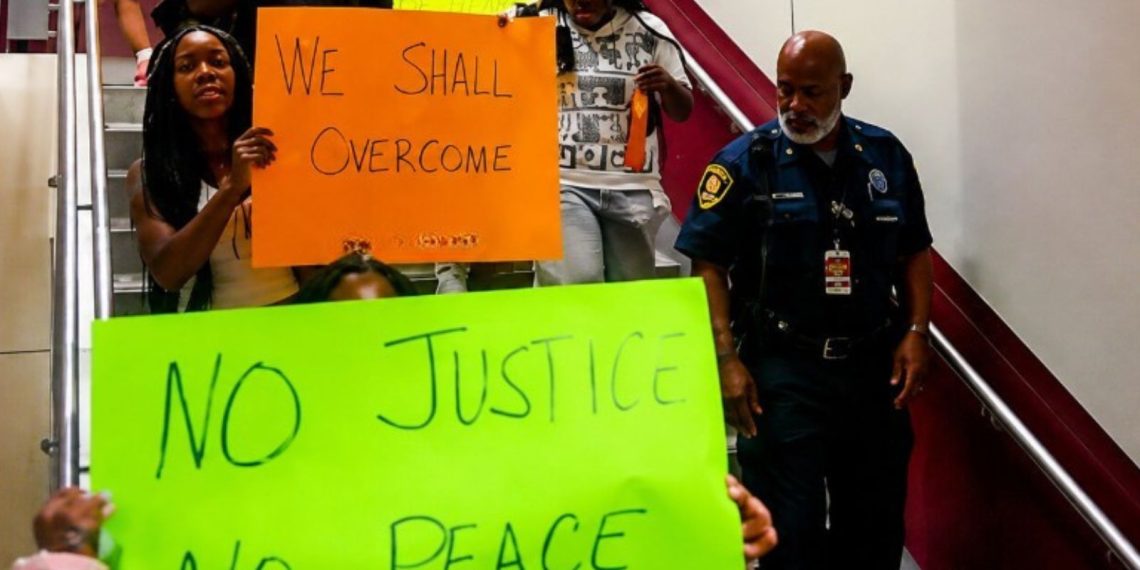 Texas Southern basketball players protest as school eyes new coach 1 Photo: Terrence Harris/X