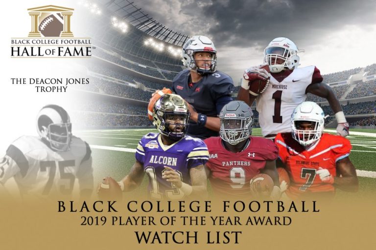 BCFHOF releases 2019 Black College Football Player of the Year Award Watch List
