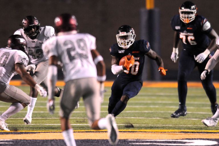 Morgan State remains winless, falls to North Carolina Central, 27-17