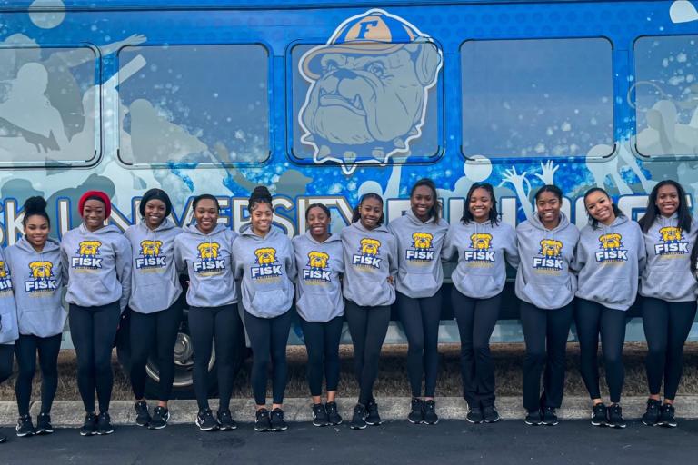 ‘Everyone is excited’: Fisk women’s gymnastics team competes in first-ever NCAA meet