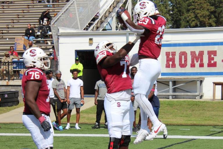 South Carolina State runs wild to ruin Delaware State homecoming