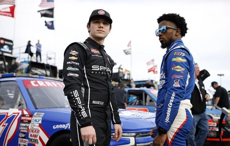 Rajah Caruth survives wrecks to post personal-best finish at NASCAR Truck Series race