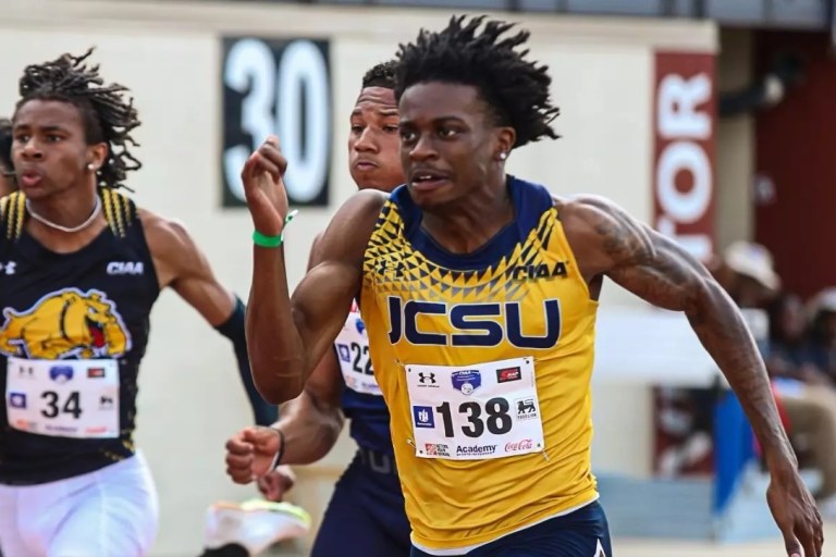 An HBCU sprinter qualified for 200-meter final in near photo finish at the NCAA D2 championships